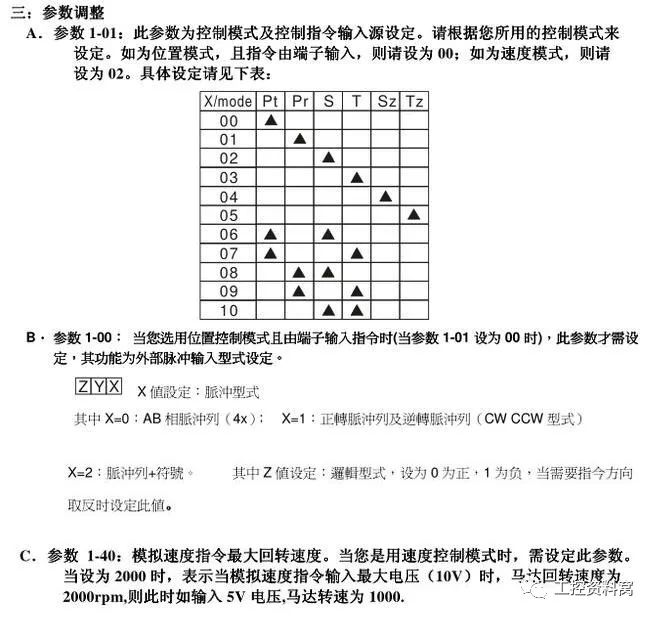 臺達伺服主要配線及調(diào)試的簡易說明